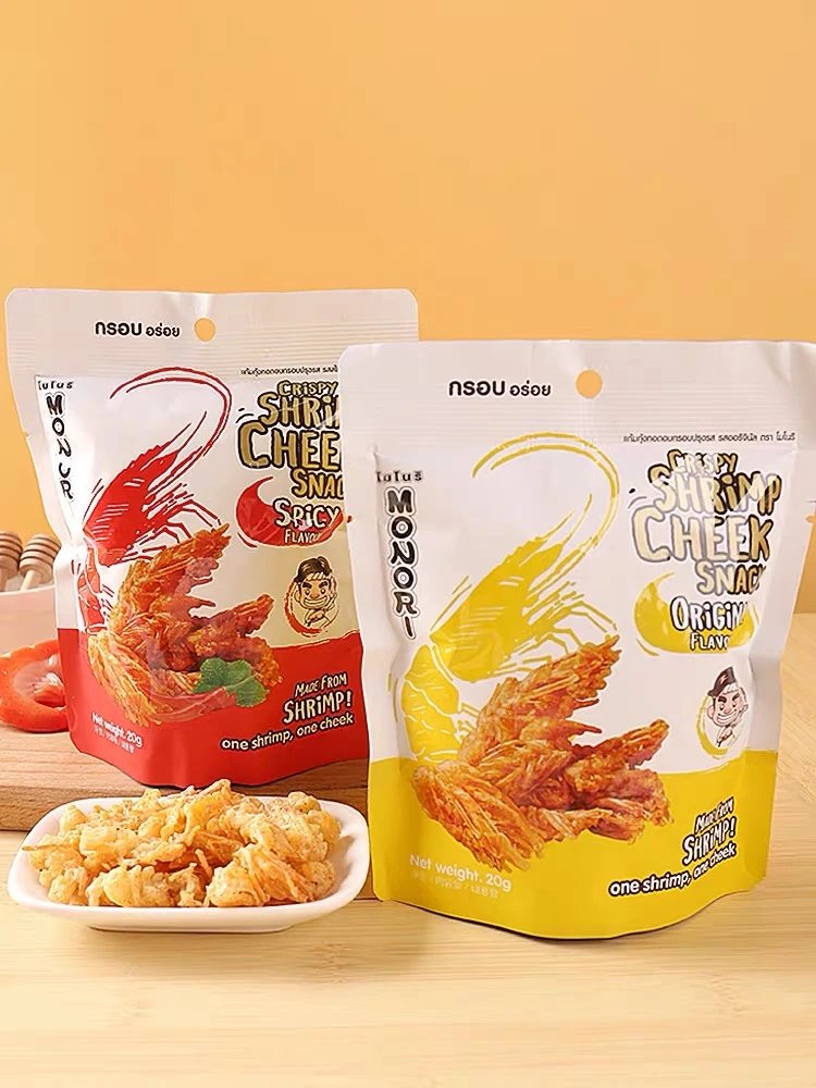 泰国MONORI即食香酥虾头酥脆皮虾颊网红膨化外国进口零食超市同款