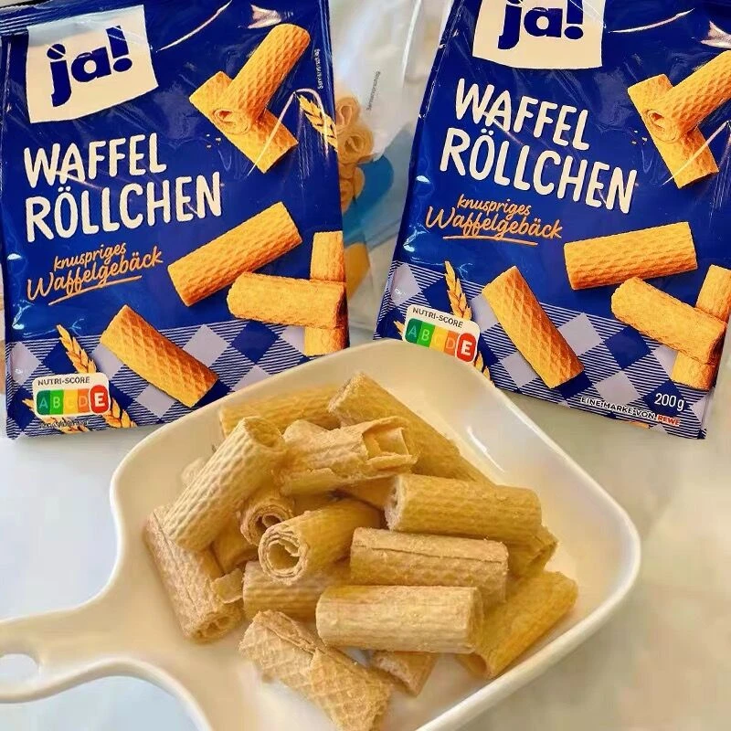 ja威化空心鸡蛋卷华夫蛋酥饼干解馋休闲办公室小吃德国蛋卷蛋卷
