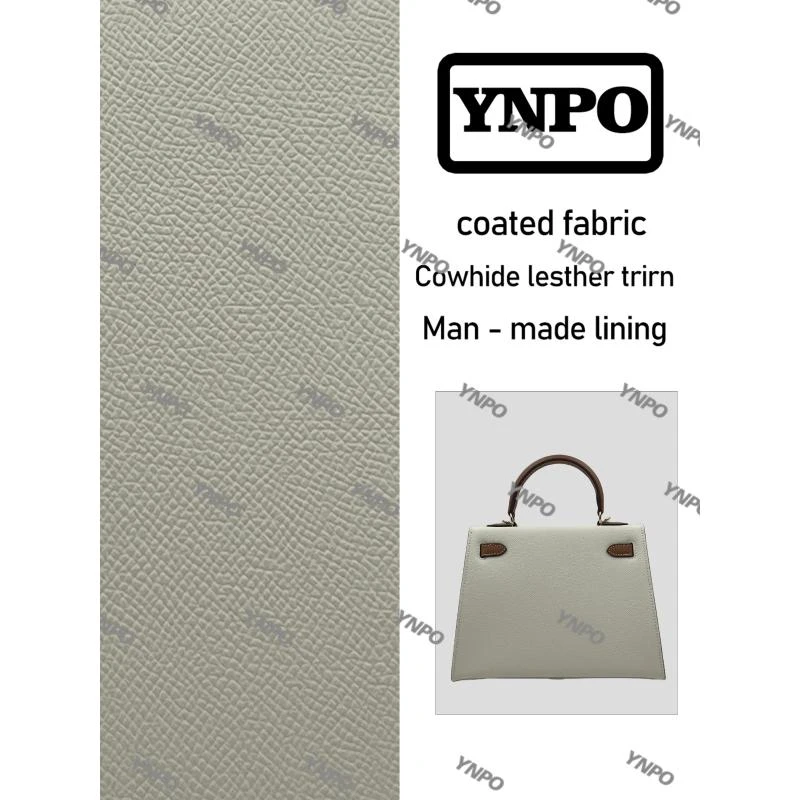 YNPO手工打造真皮女士单手提包0184灰拼白