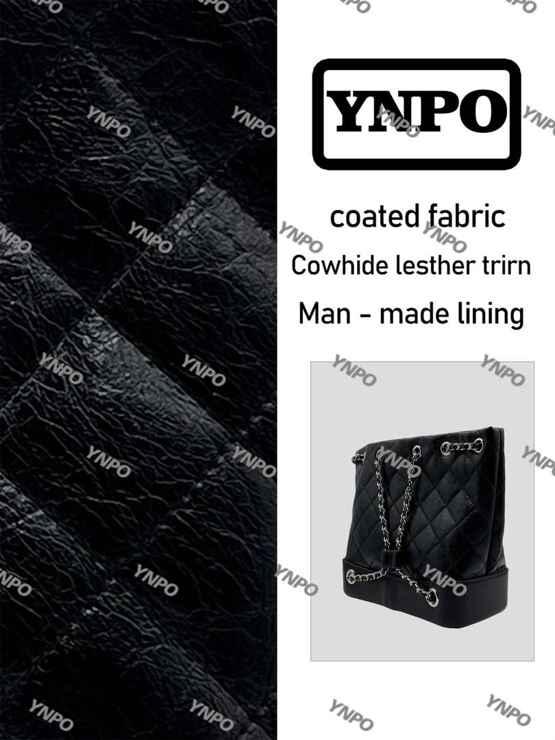YNPO手工打造真皮女士轻奢包油蜡0237黑色