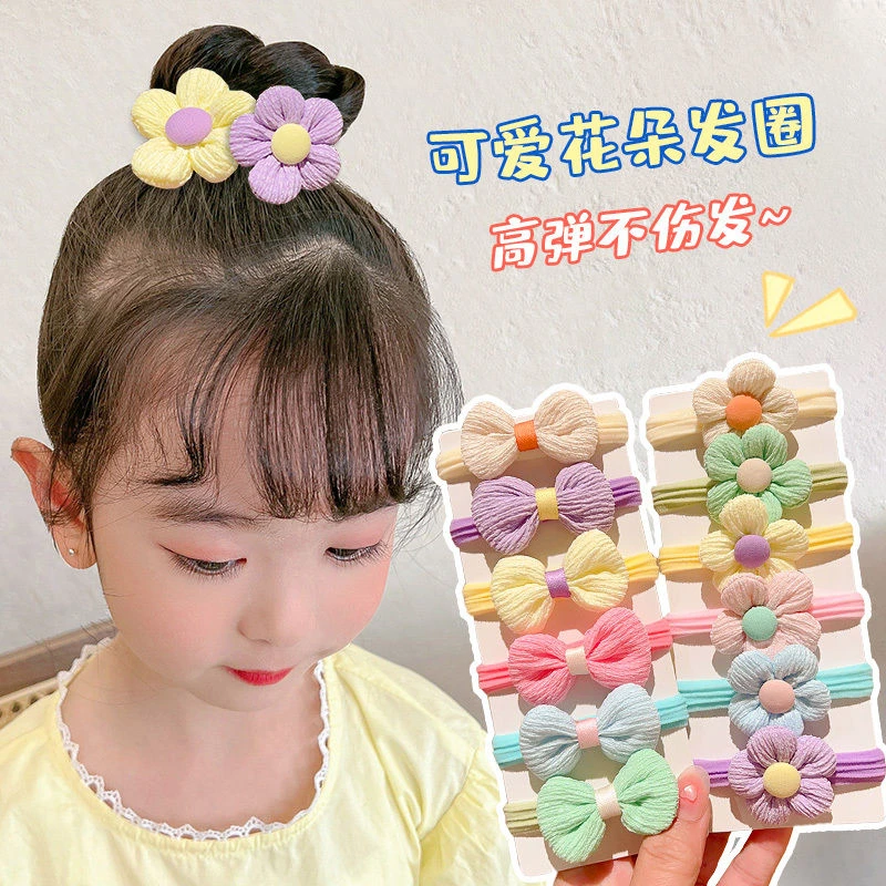 儿童毛巾圈发绳不伤发扎头绳女童橡皮筋发圈头饰小女孩扎马尾可爱