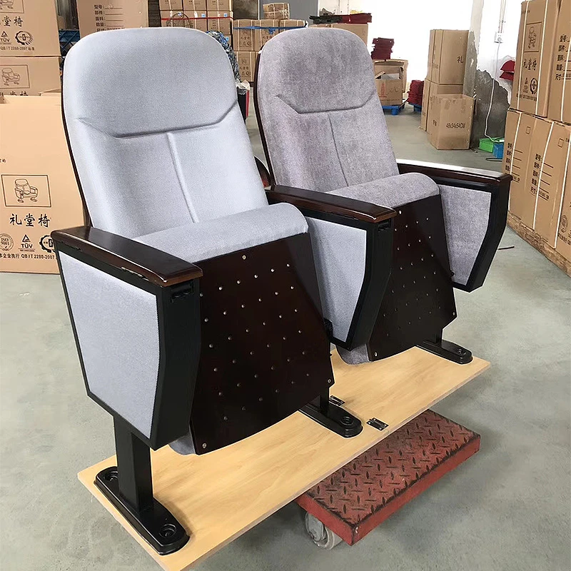 礼堂椅排椅带写字板学校报告厅座椅阶梯教室排椅会议室影剧院椅子