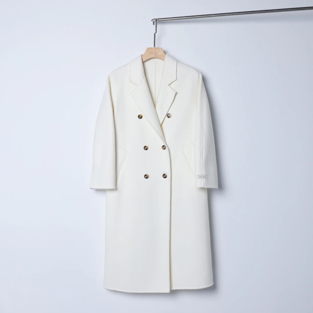 QC李潇洒-微胖大码女装气质显瘦长款双面呢大衣ZYAL3063