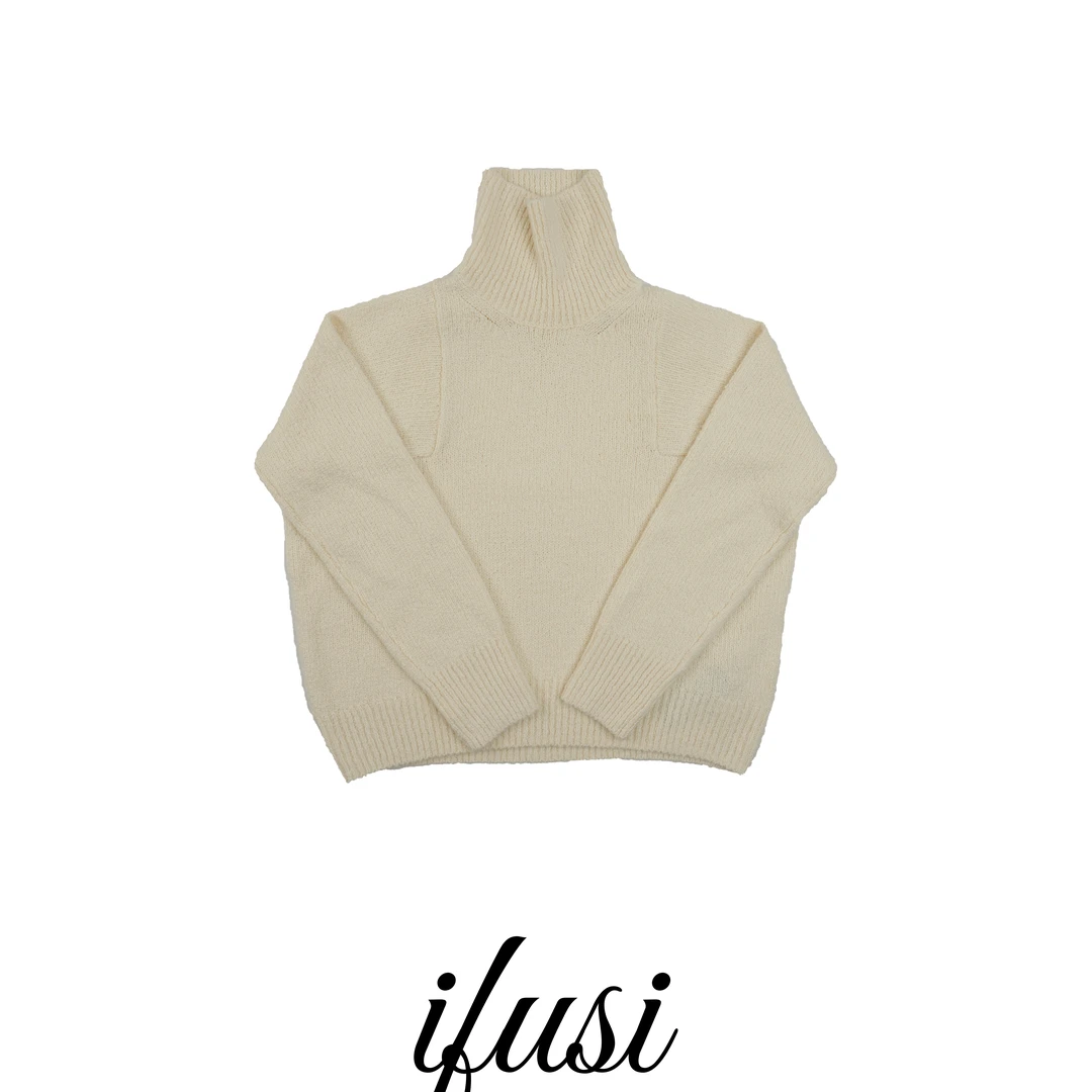 【IFUSI】早秋极简纯色高领百搭轻奢毛衣 CG3019
