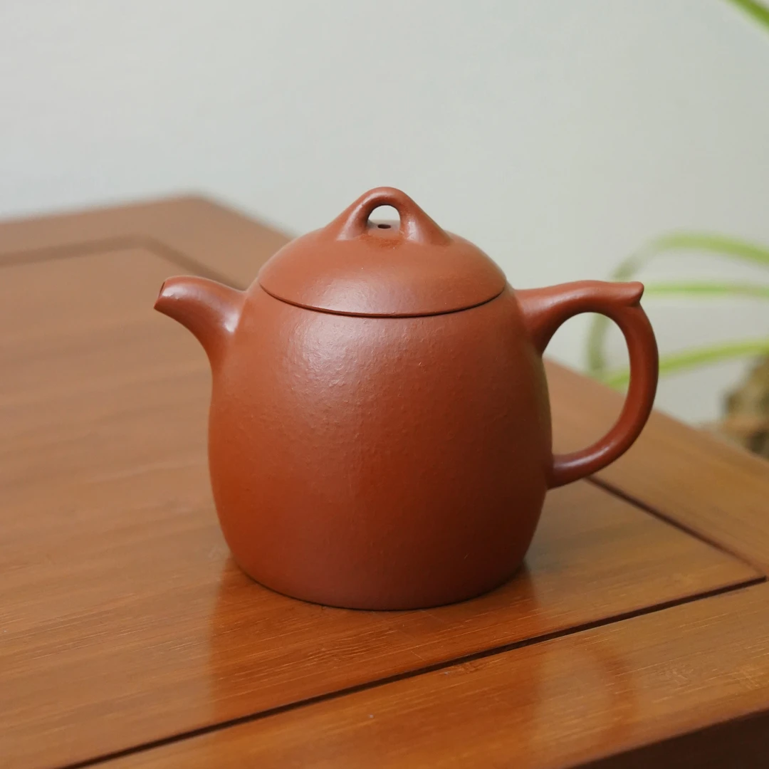 朱泥秦权120cc【尚品YYX-34】茶具正宗紫砂壶纯手工