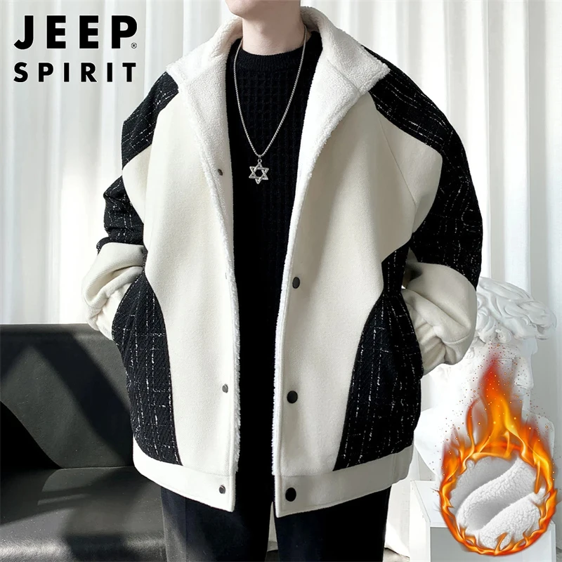 Jeep吉普大码棉衣男款冬款外套男士加绒加厚保暖休闲夹克棉服男装