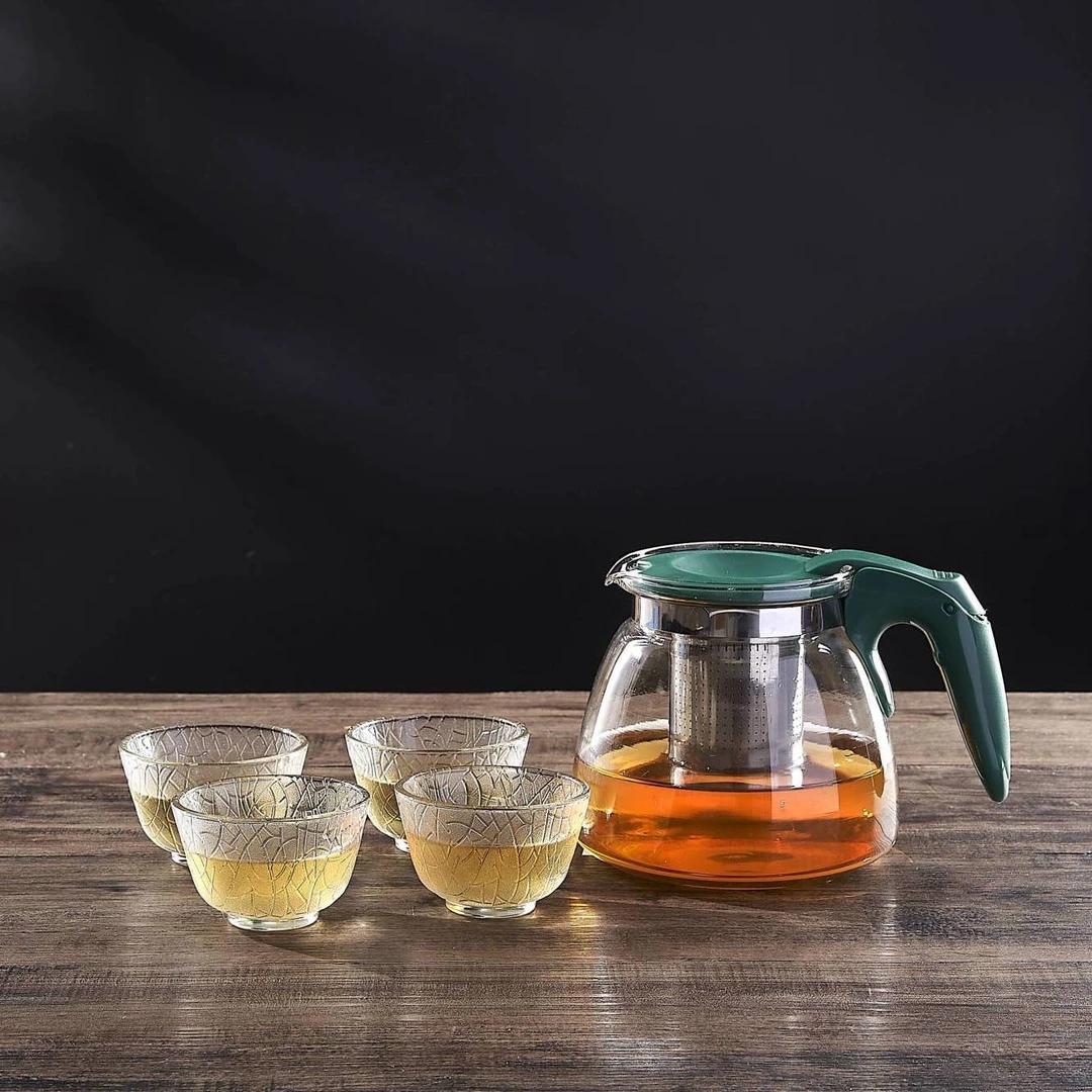 新中式半把玻璃茶具爆款家用泡茶壶