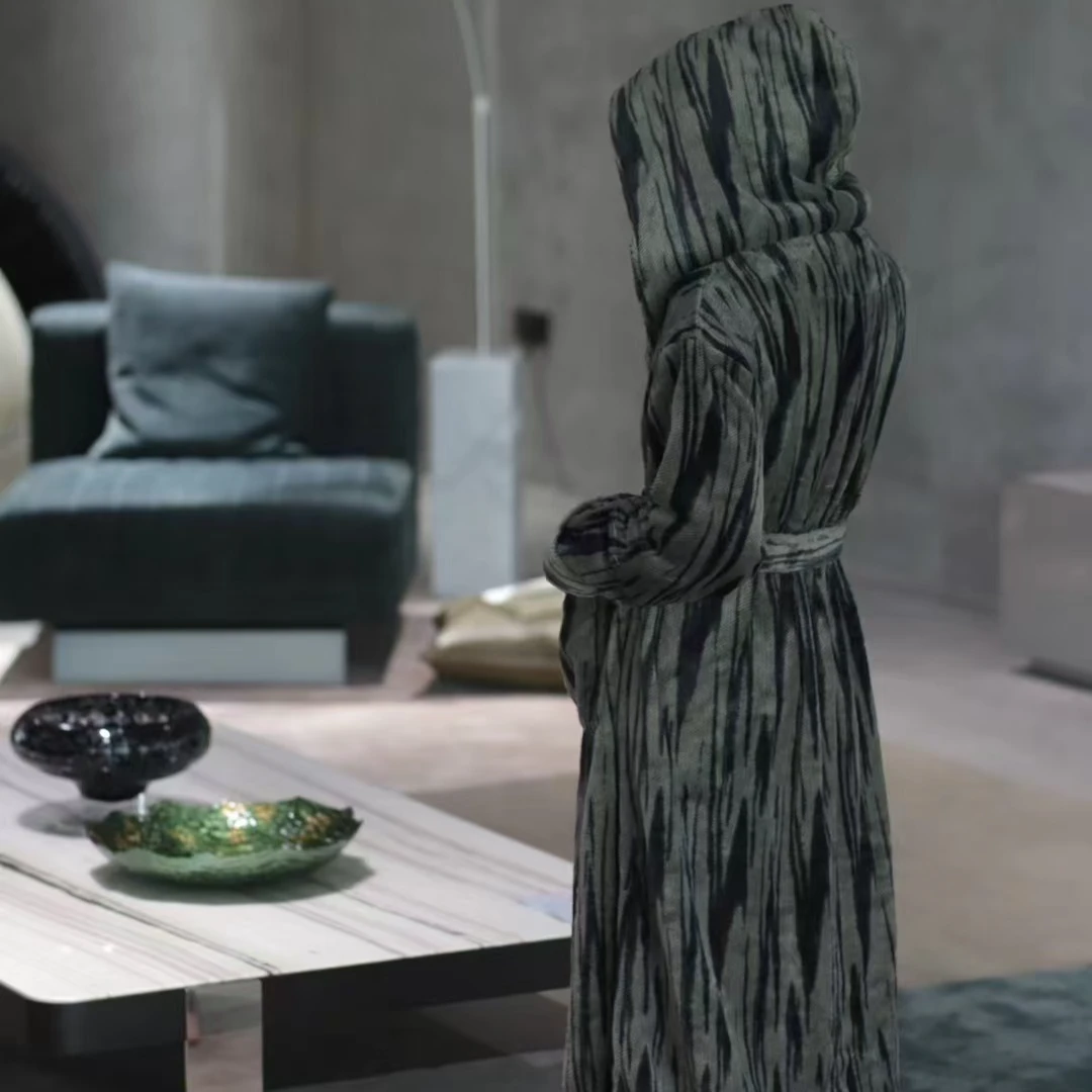 MUYA【微醺】气质过膝女士家居服睡袍24159