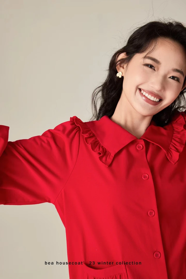 【本命红色】女士休闲休闲长袖柔软家居服套装6312210