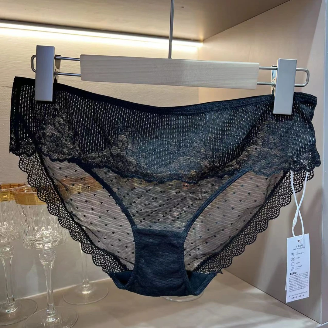 【蕾丝全套】【底裤配套内裤】大码舒适高腰时尚性感女士内裤K2269A/B