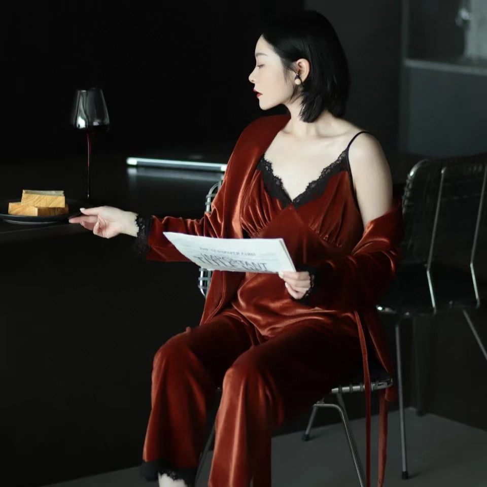 MUYA【琥珀芬兰】家居服三件套MR2503