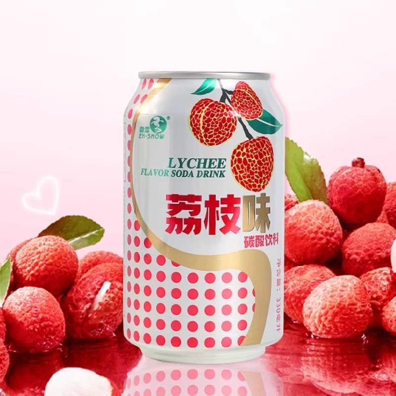 隐雪经典荔枝汽水口味果味气泡水清爽网红高颜值饮料饮料批发