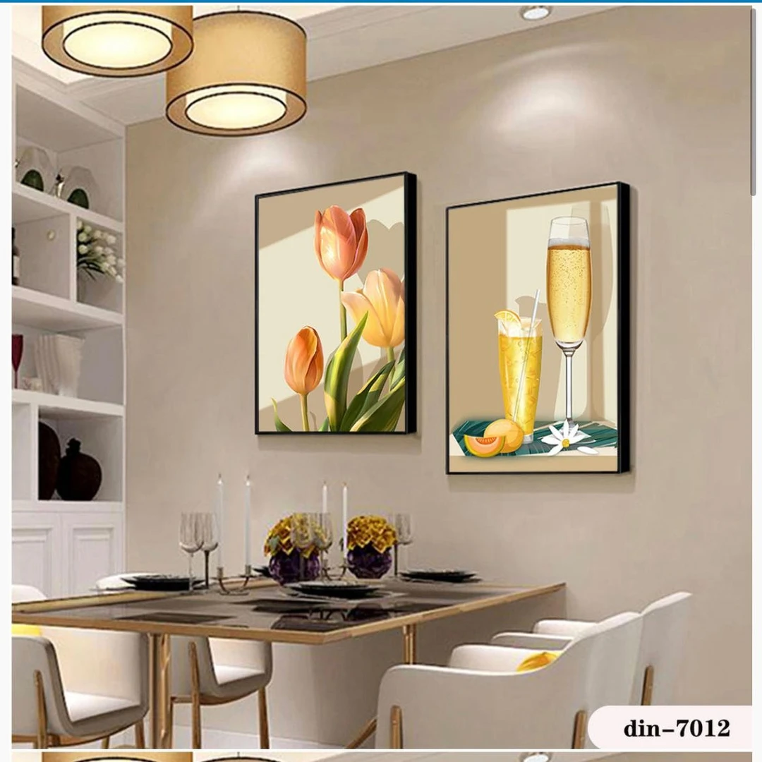 永飞（拍一发二）现代餐厅装饰画温馨浪漫有爱的餐厅挂画