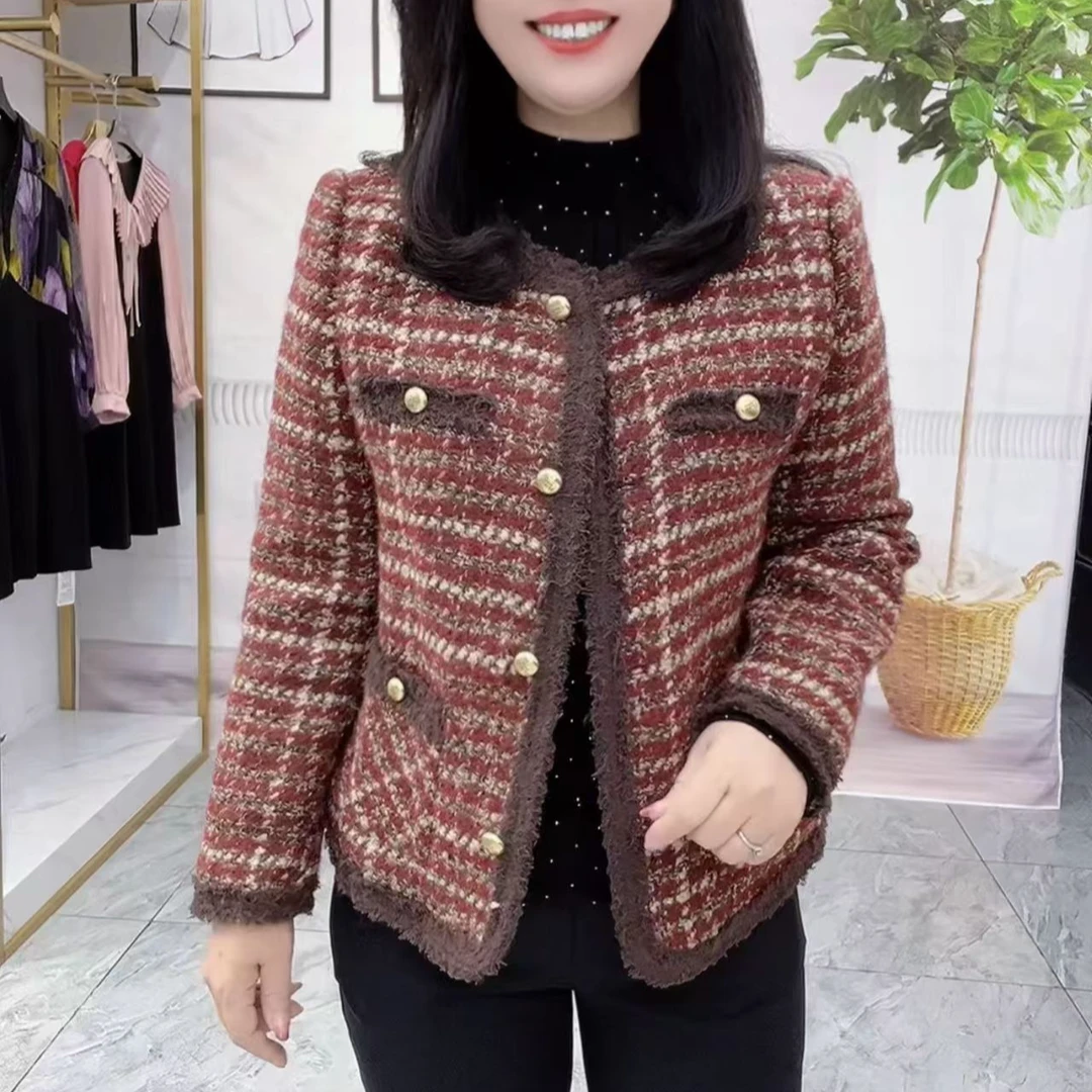 835小香风外衣红色