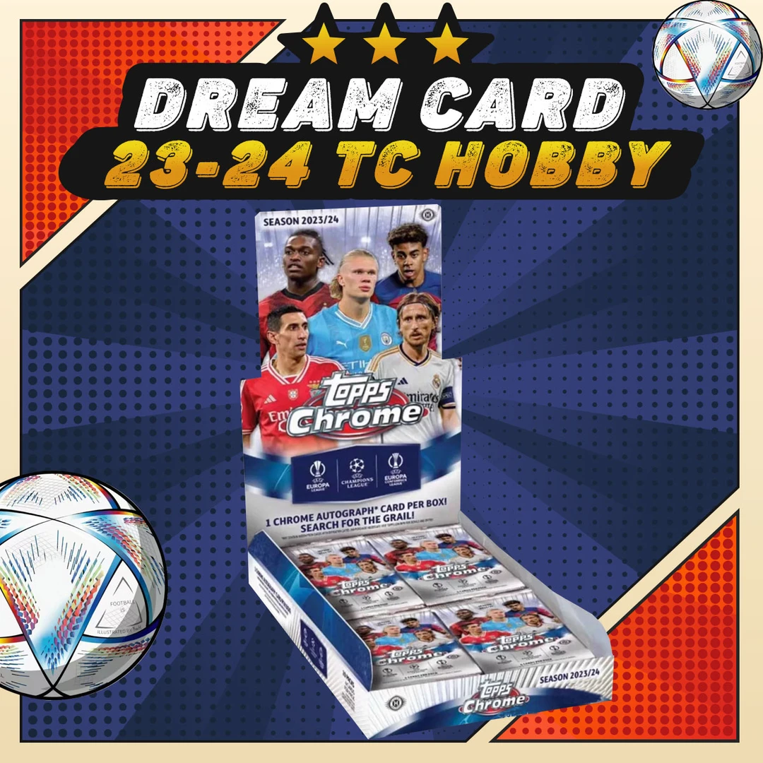 【拆盒】23-24 Topps Chrome Hobby  TC 欧战 足球 球星卡盲盒