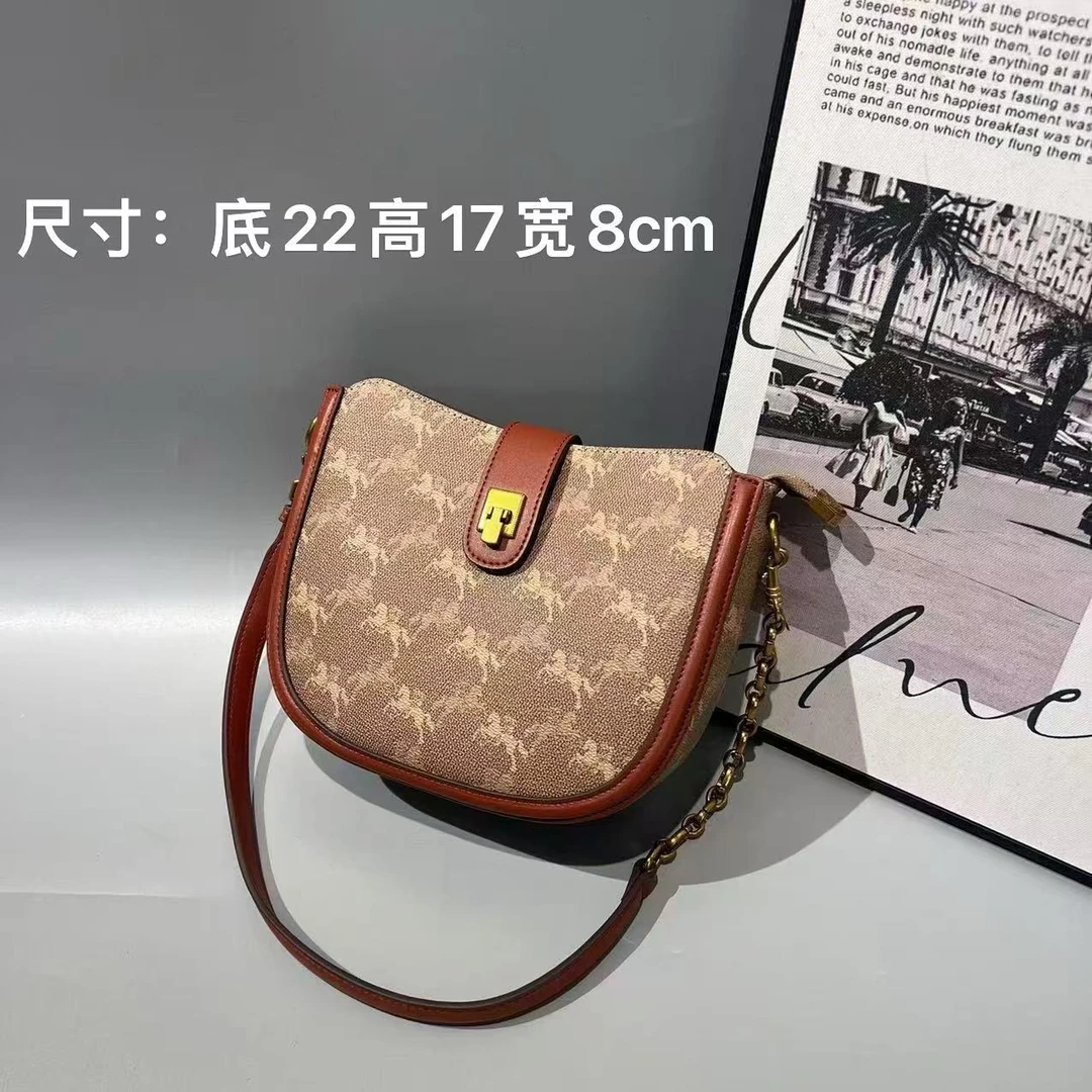 YAGESIPOLO/亚格斯保罗2025新款高级感轻奢半月马鞍包腋下斜挎包