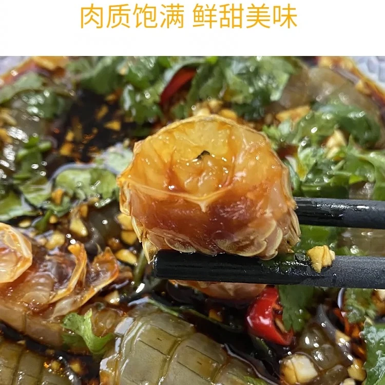 潮汕生腌皮皮虾鲜活腌制生呛虾生吃即食海鲜水产