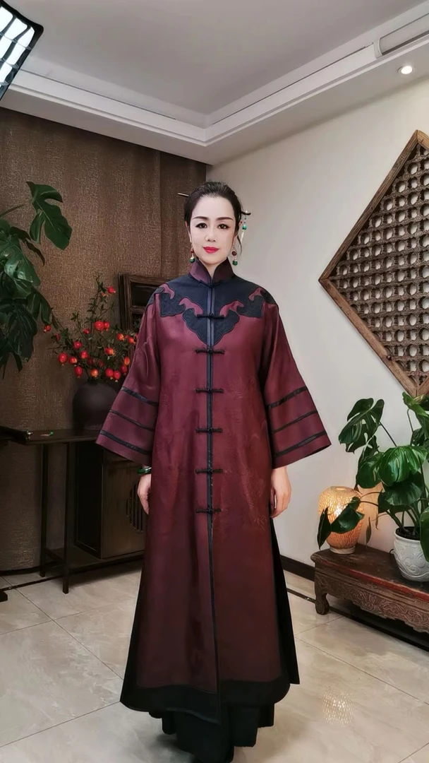 缎味原创-红云纱重工外套