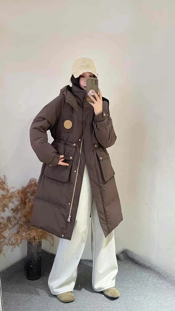 817【小贵高货大女主】中长款收腰羽绒服冬季新款时尚潮流