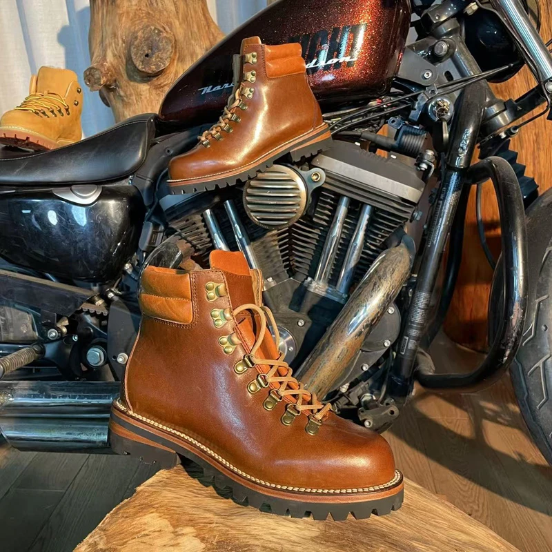 瑶笛严选高端外翻固特异工艺山脉之光户外登山鞋高帮LZ0033