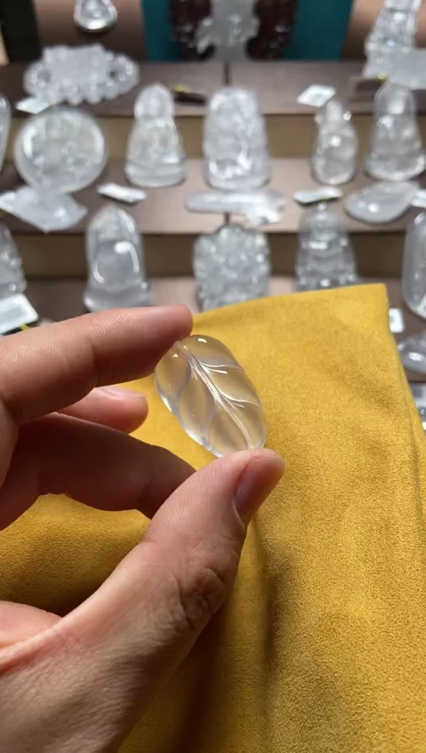 【闪购商品】石英质玉叶子未镶嵌05