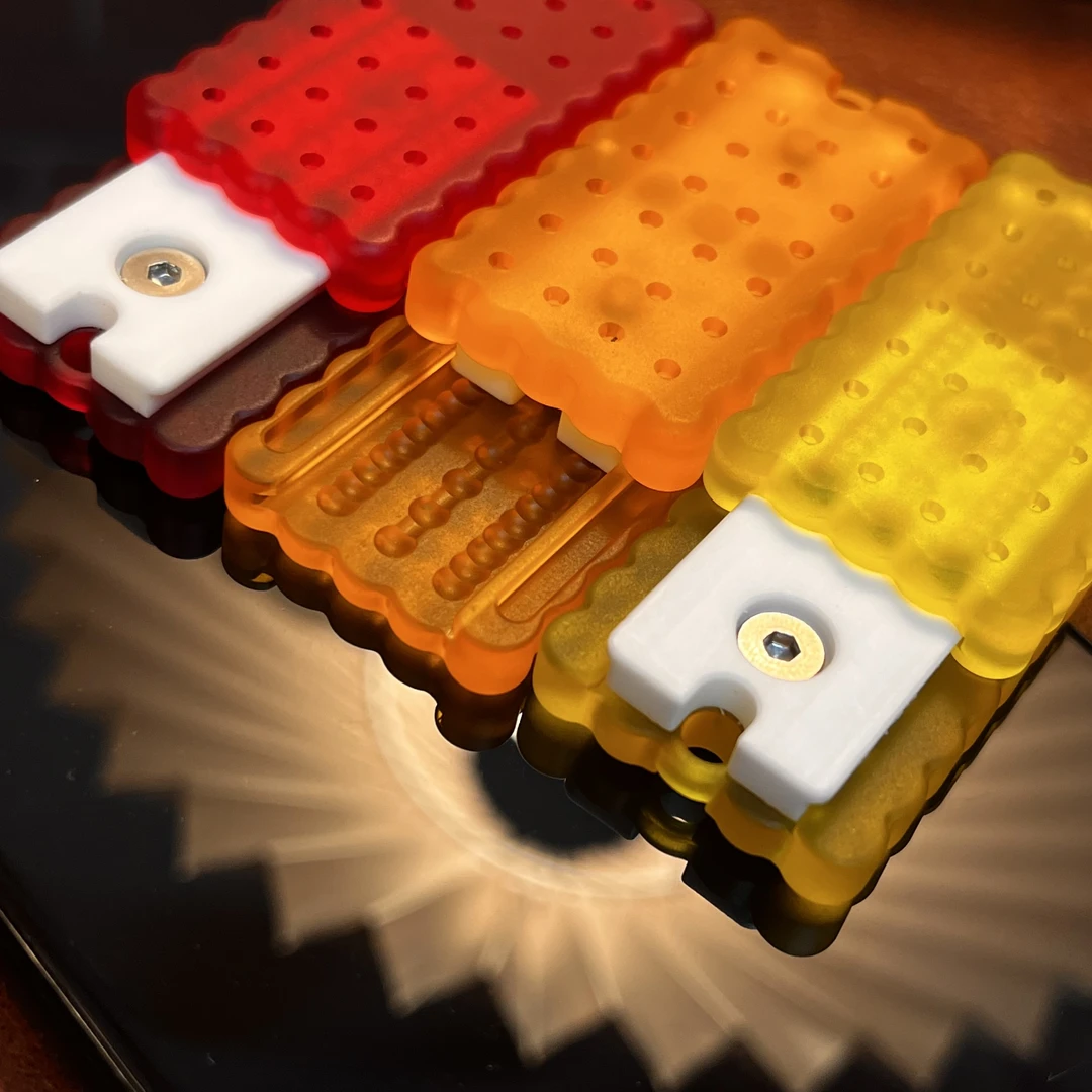 【机械饼干】三轨道叮叮机械推牌创意便携EDC解压减压玩具CNC手指