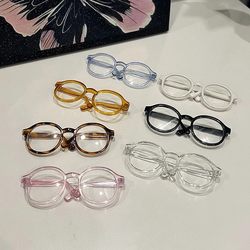 棉花娃娃眼镜 DIY透明小眼镜