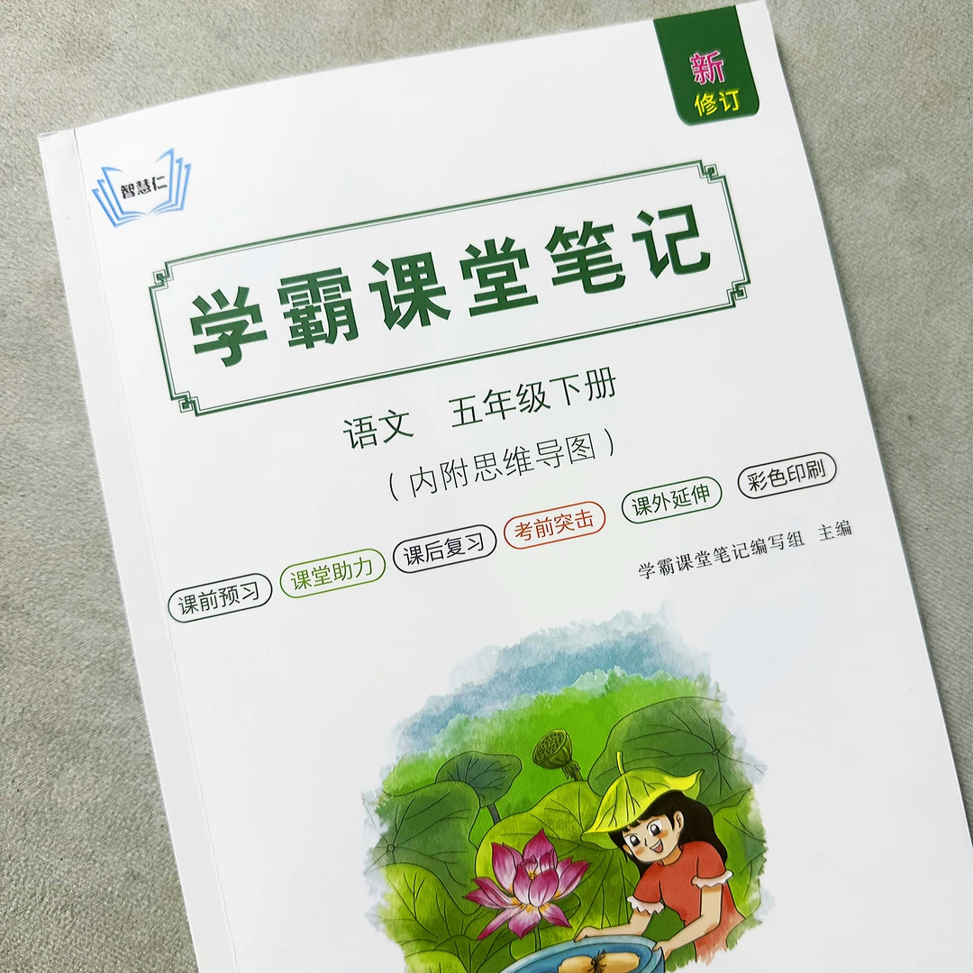 【现货现发】新五年级语文下册学霸课堂笔记部编人教版上册知识解析