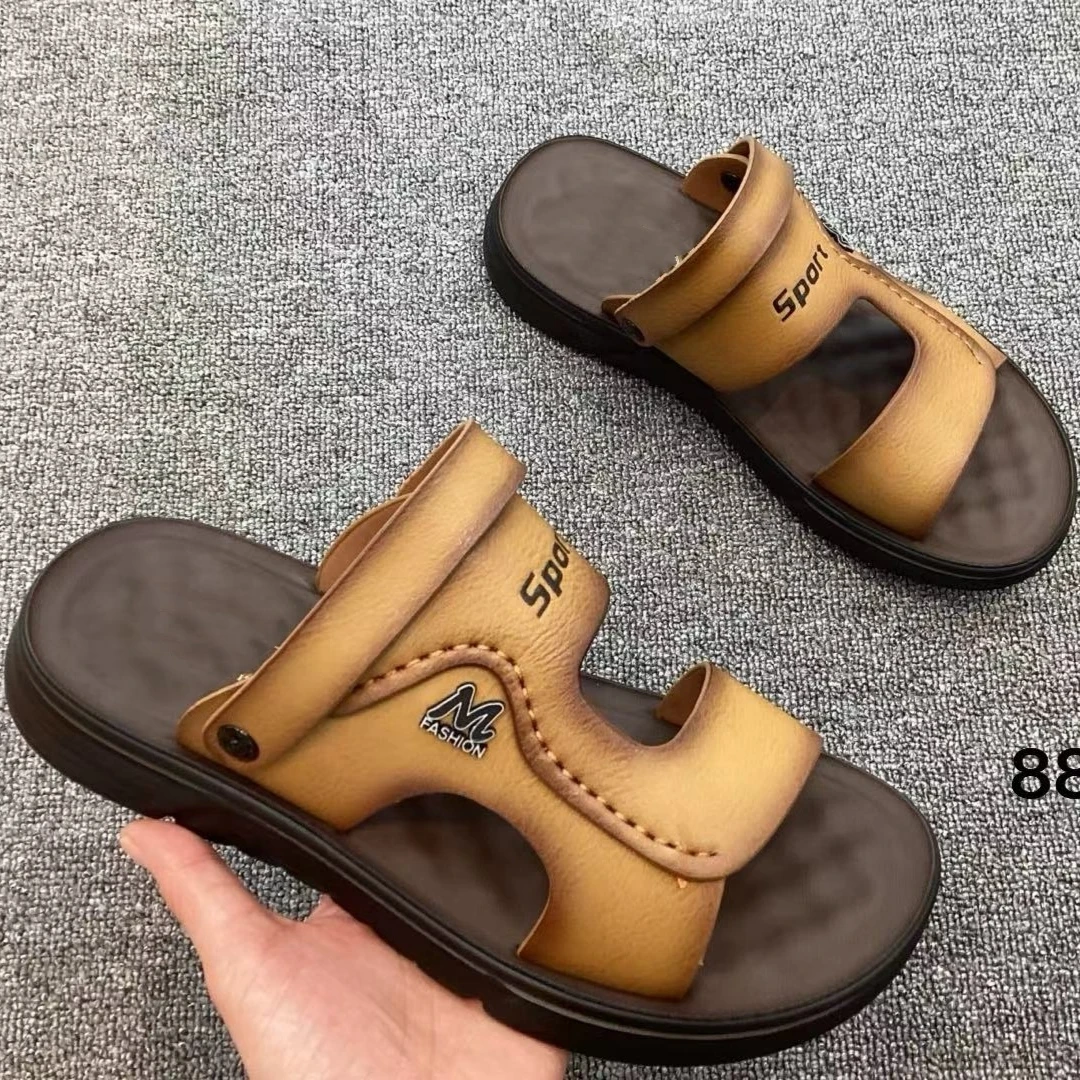 男鞋新款潮夏季防滑外穿沙滩休闲开车两穿凉拖鞋8821