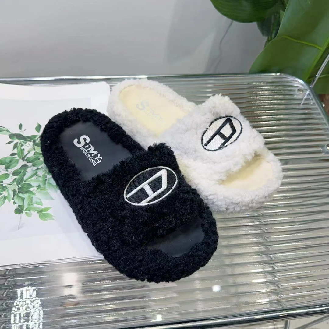 秋冬法式拖鞋女新款配裙子仙女风毛毛拖鞋毛拖C302