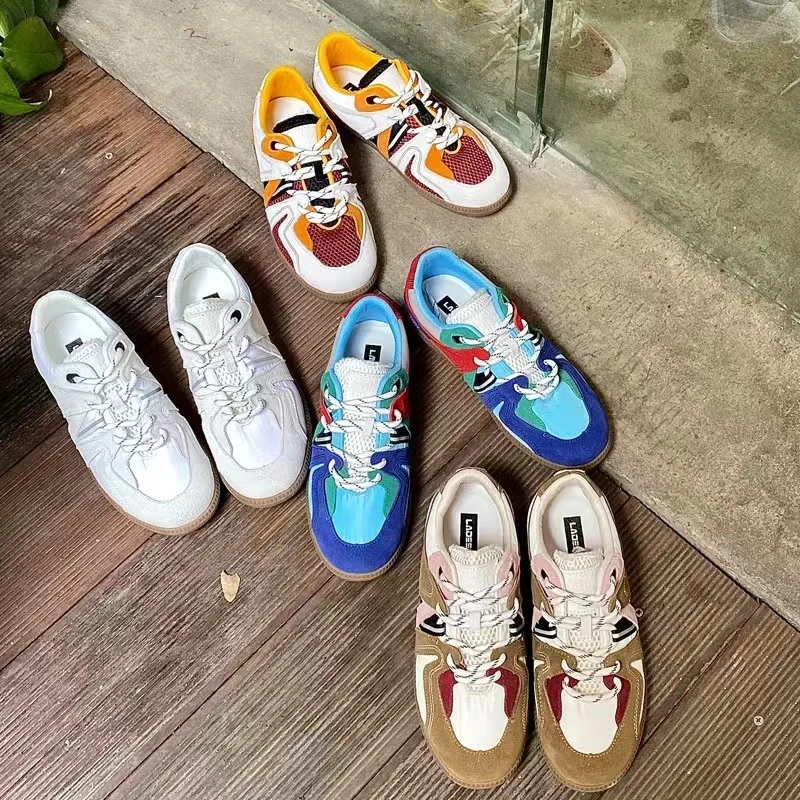 新款春夏季平底高级感老爹鞋小白鞋运动舒适休闲鞋A85(休闲鞋)