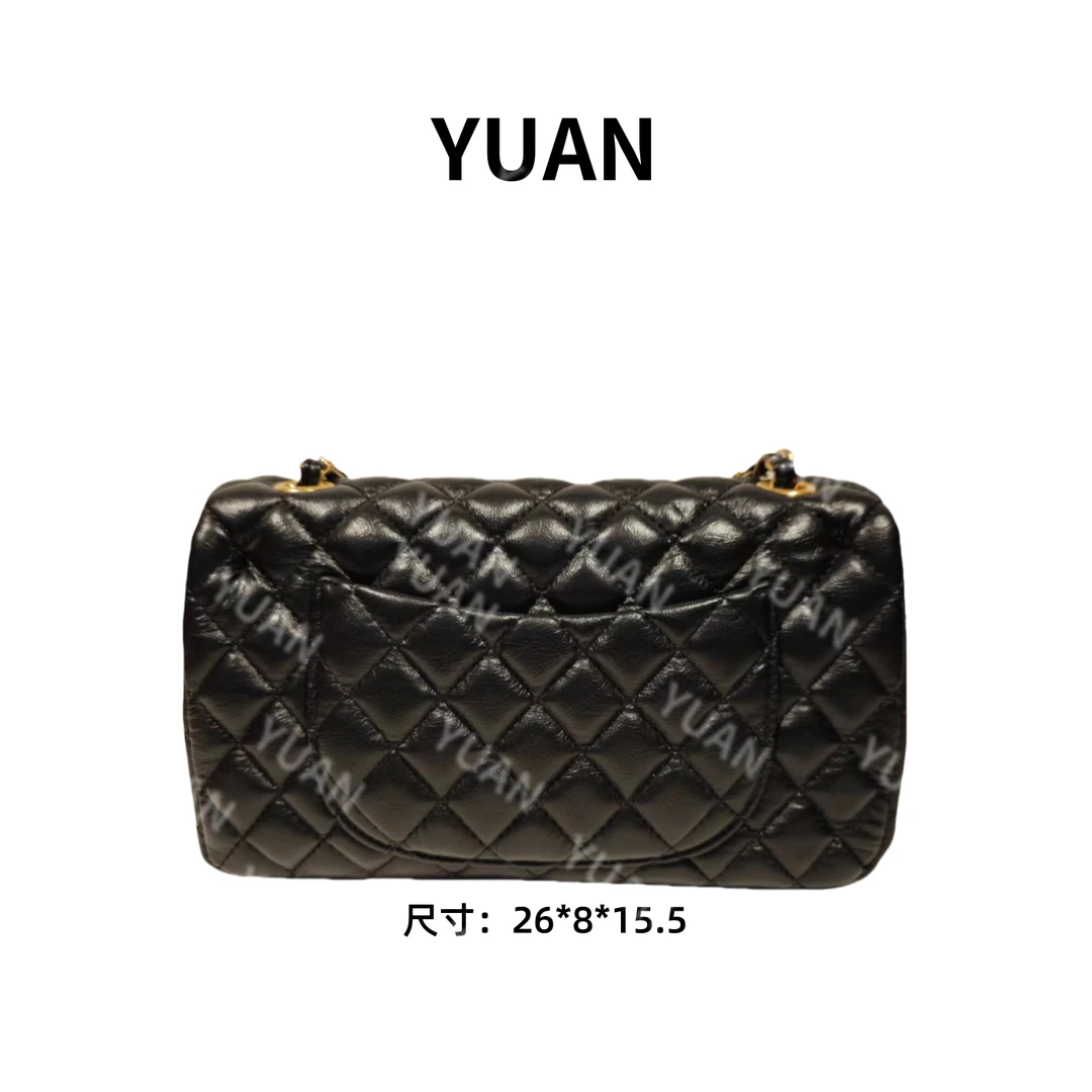 【YUAN】LLBS—E1056金扣—黑色—潮流时尚女包简约包包