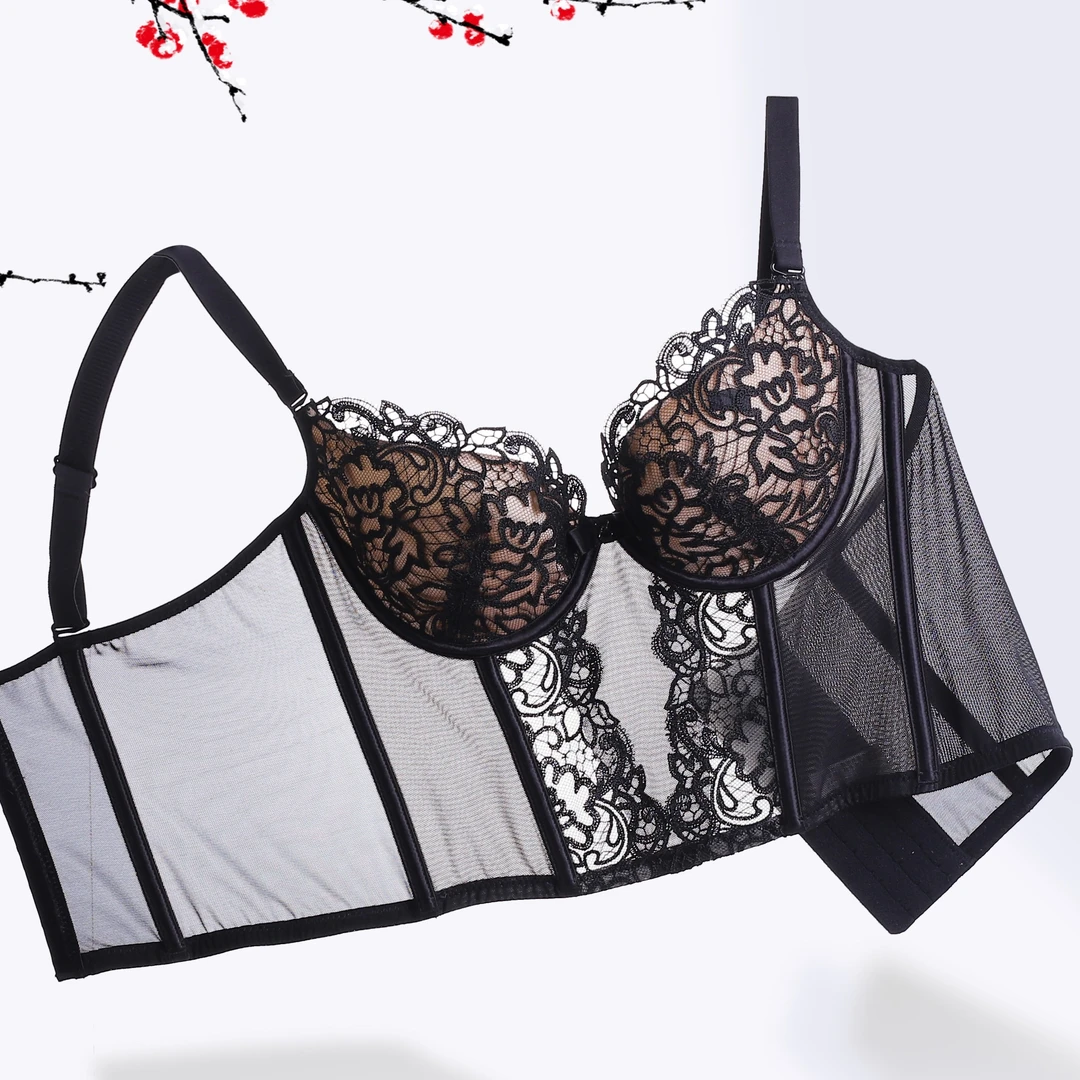 【强塑型收胃腩】可外穿性感马甲文胸聚拢小胸大胸透气薄款立体内衣