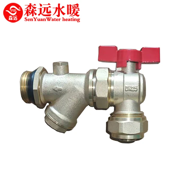 PAP5套阀 卡压式套阀供回水阀门组合式阀门分水器套阀 地暖阀门