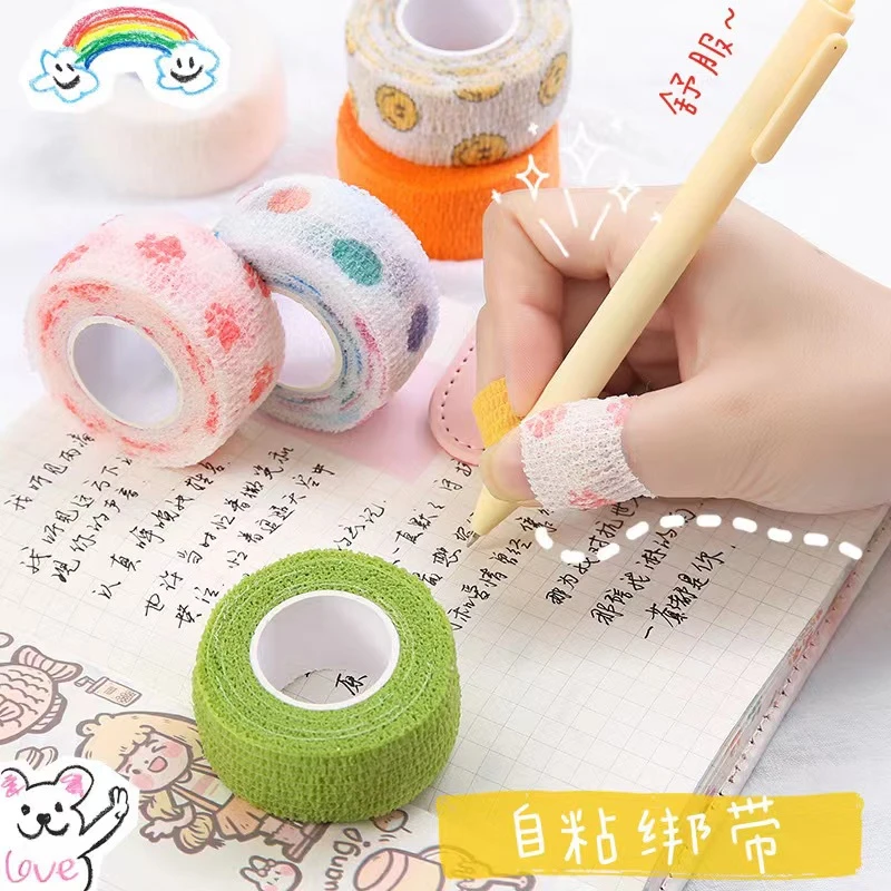 手指绷带学生 写字护指自粘弹性胶带防老茧加压防磨手 写字护指带