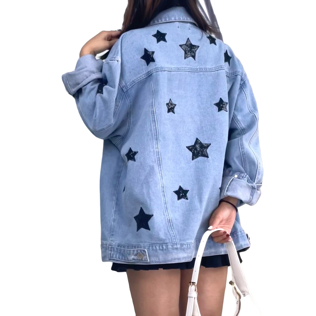 美式牛仔外套男女同款秋冬高街牛仔秋季高级感痞帅上衣服休闲宽松