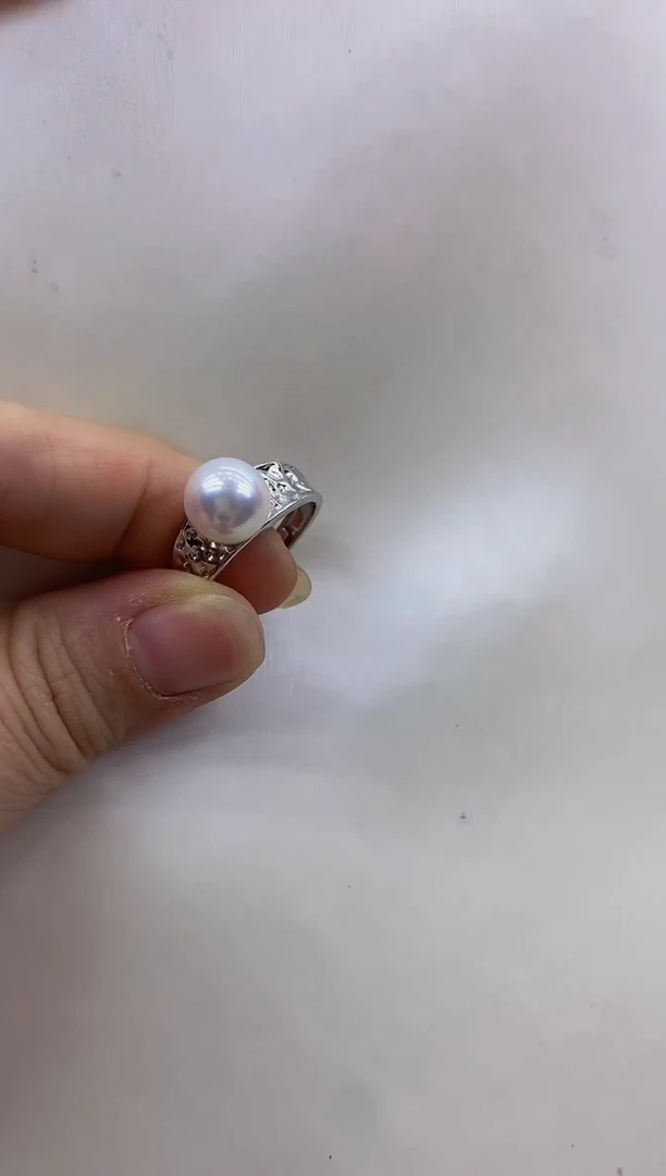 【闪购商品】海水珍珠戒指未镶嵌海水akoya戒指
