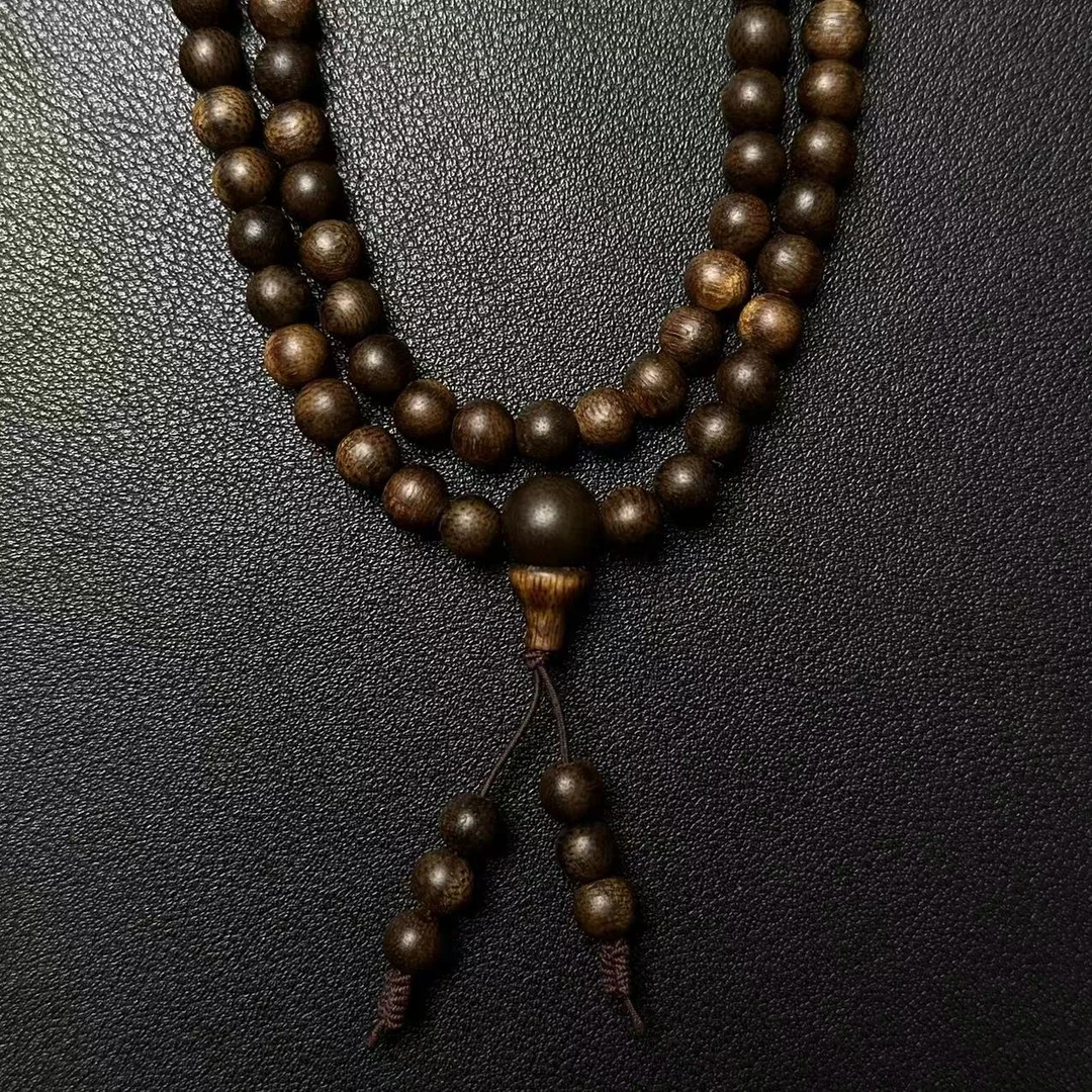 【和物】Z030海南沉水沉香树心油0.6多圈圆珠手串