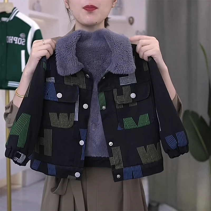 男童加绒牛仔外套韩版儿童洋气加厚夹克上衣小童秋冬装宝宝潮衣服