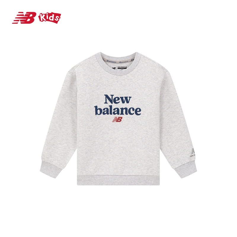 NEW BALANCE KIDS NB新品童装男童女童圆领套头卫衣ND7CD4E033