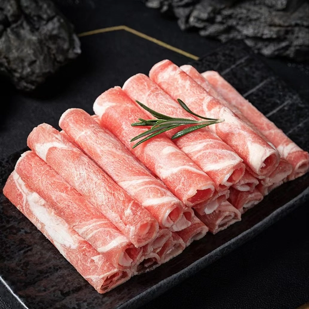 鼎巴鼎巴高品质专业切割羊肉卷极速冷冻新鲜鲜嫩优质牧场牛肉卷