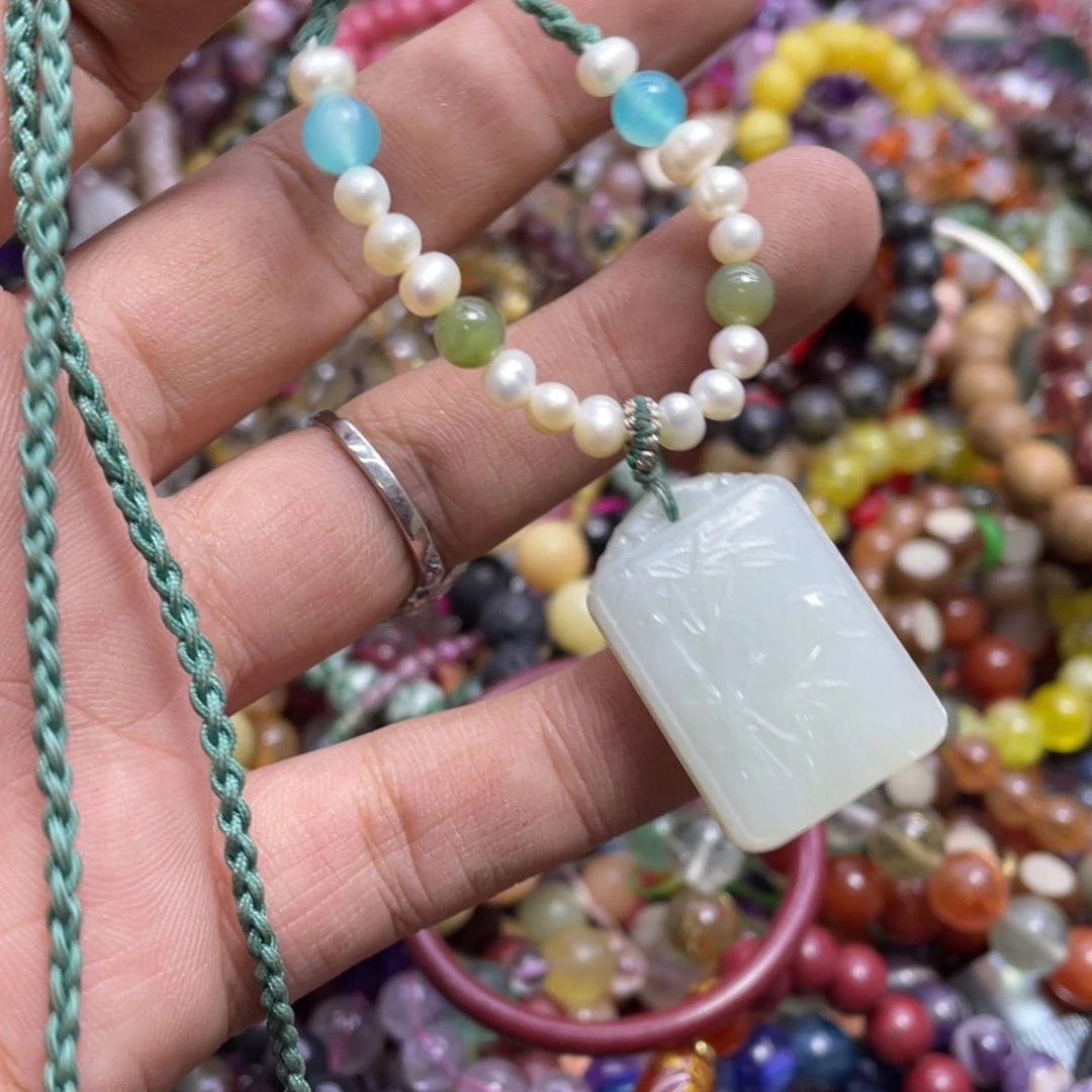 紫晶颈饰银S800镀金镶嵌