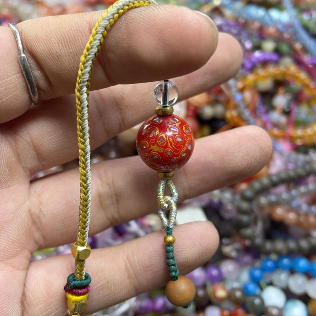 紫晶颈饰银S800镀金镶嵌