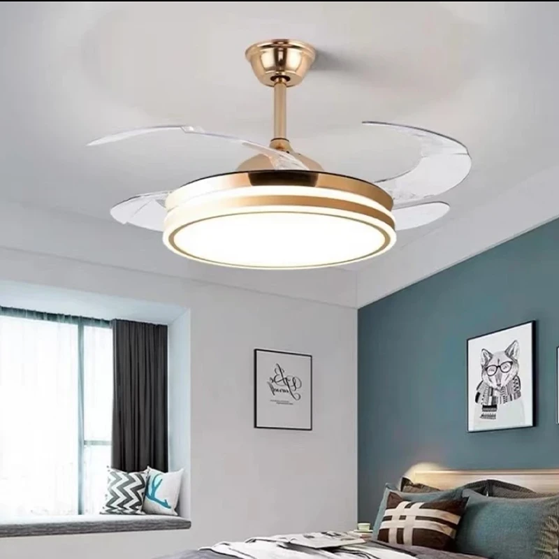 2023年现款吊扇灯客厅灯餐厅灯隐形风扇灯变频电机风扇灯简约风格