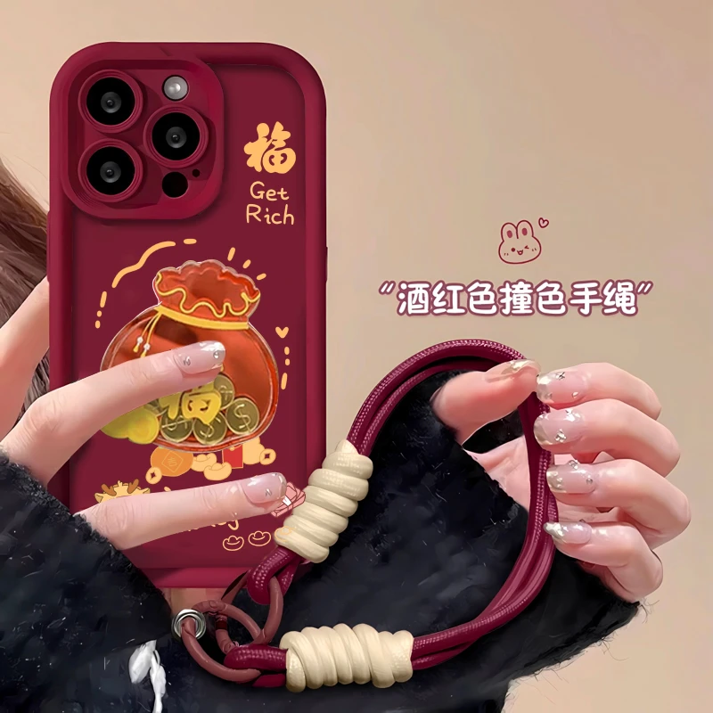 个性暴富福袋适用iPhone14苹果15创意13pro手机壳12可爱11女款78p