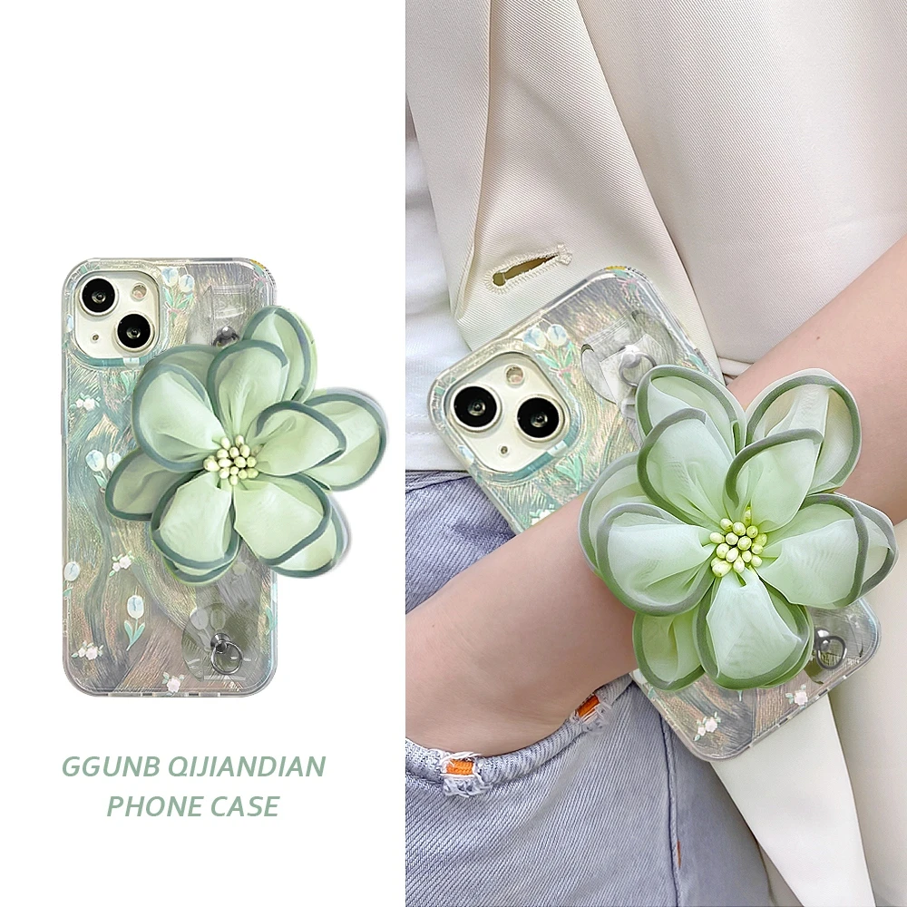 满屏郁金香适用iPhone12苹果15promax手机壳13女款14创意11个性xs