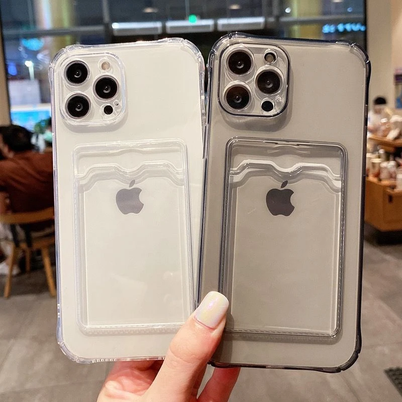 适用于iPhone13可插卡苹果12手机壳四角防摔卡包手机套功能个性