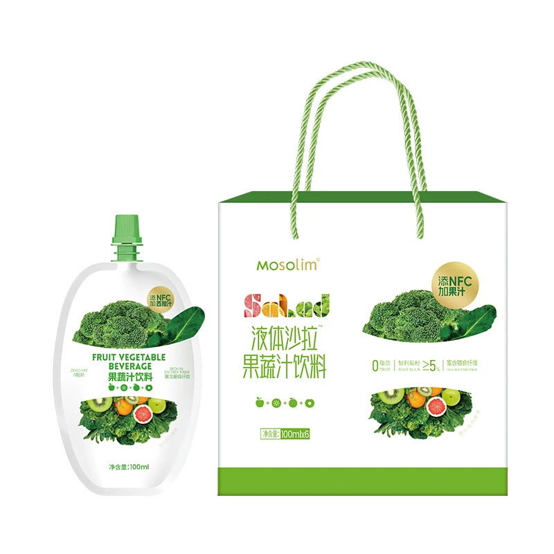 【3盒18袋】mosolim液体沙拉果蔬汁5种NFC17大果蔬汁组合包邮