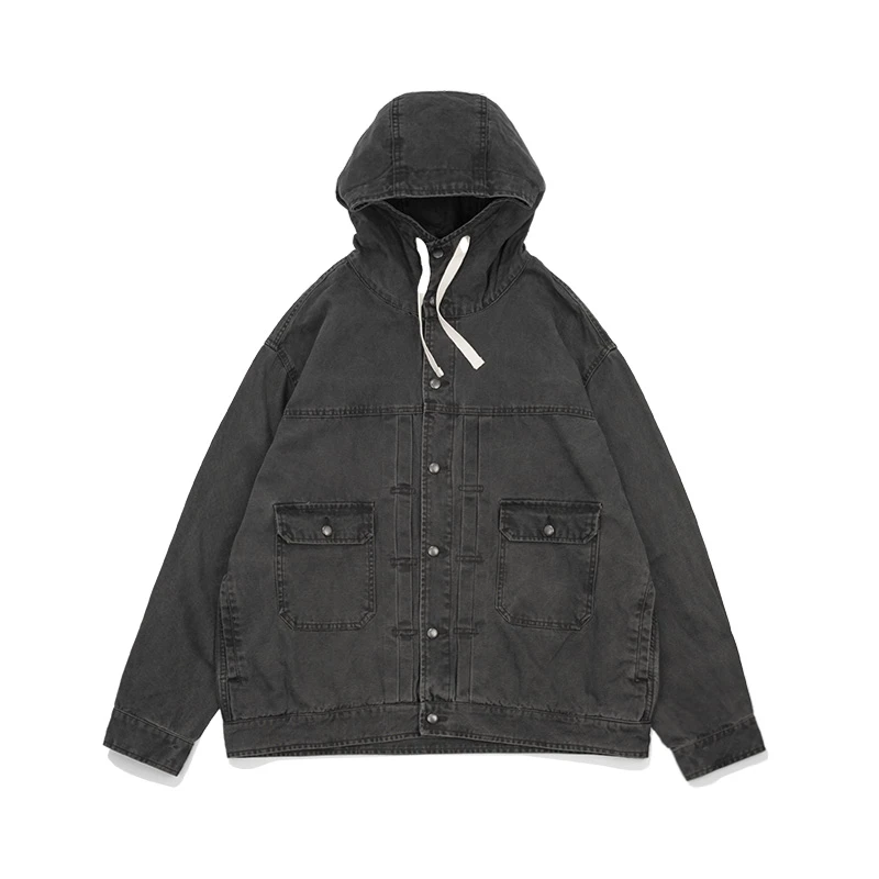 水洗连帽重磅休闲外套0087