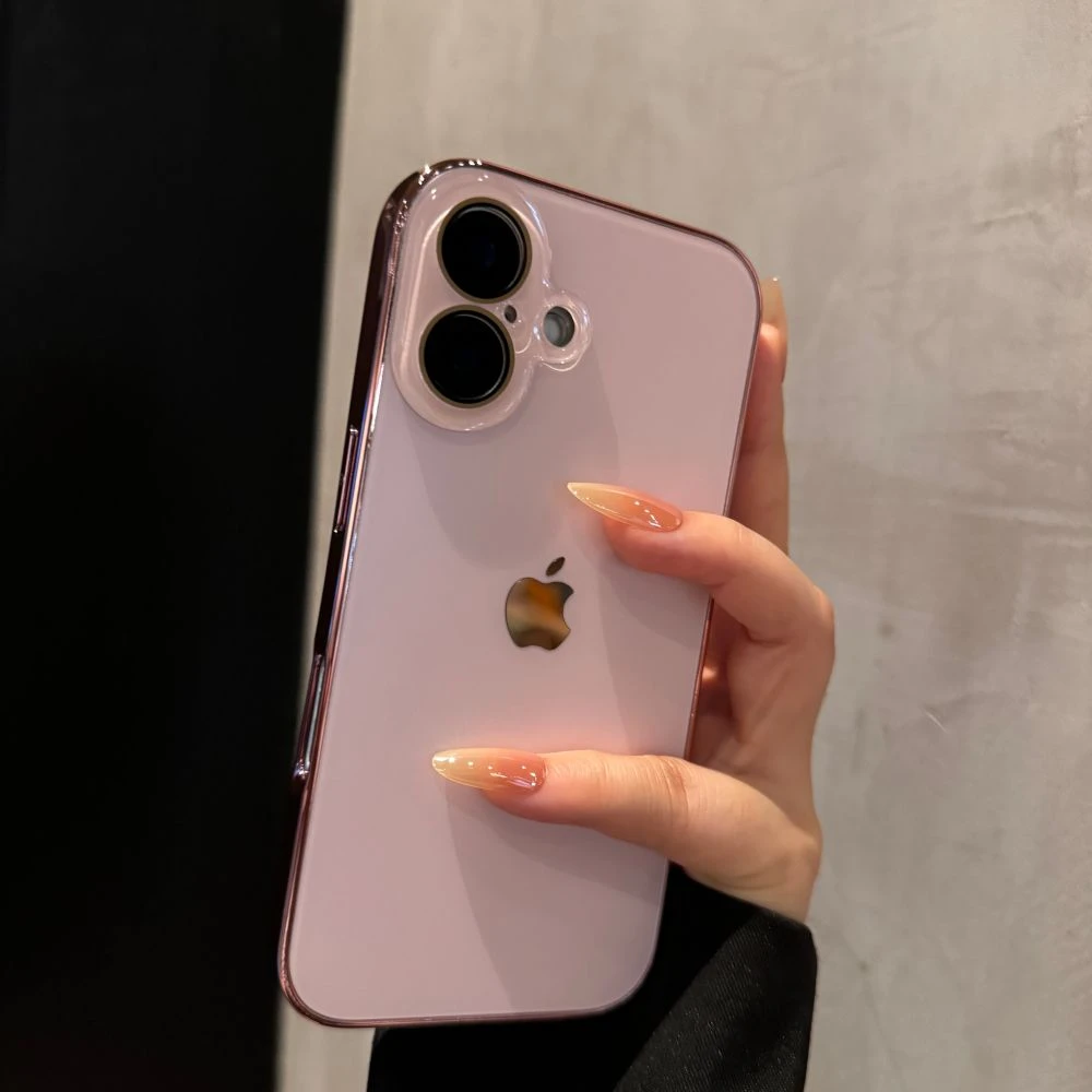 电镀磨砂适用苹果17promax手机壳简约iPhone16高级感15纯色14时尚